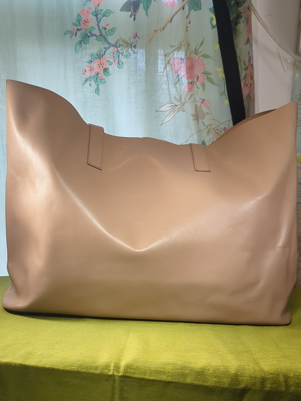 Everlane Day Market Tote Taupe Leather Shoulder Bag Made In Italy Minimalist